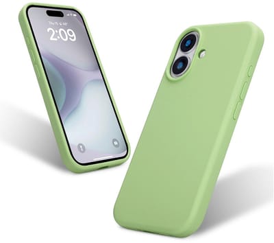 Liquid Silicone Hoesje geschikt voor iPhone 16 Plus - mintgroen- Dagelijks gebruik - Duurzaam - Flexibel - Stijlvol en Comfortabel - Schokbestendig - Soft Touch Siliconen
