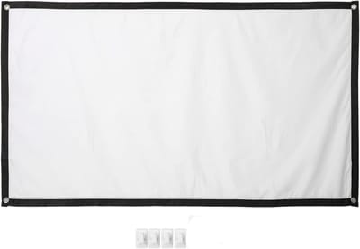 Projectiescherm - Filmscherm Beamer - Thuisbioscoop Creëren - Kreukvrij Polyester - 60 Inch 16:9 - Wit