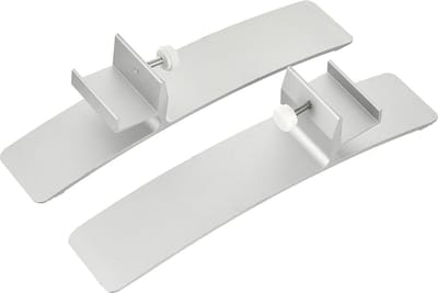 Infrarood verwarming standaard geschikt voor F en CF serie verwarmingspanelen platte radiatoren - 2-pack - aluminium zilver accessoires.