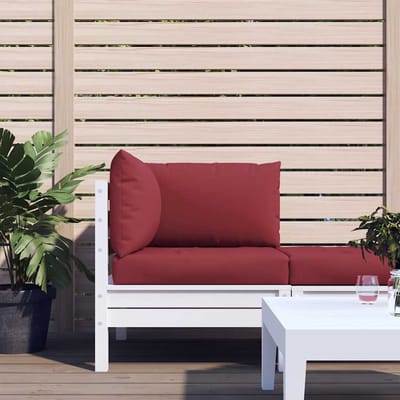 vidaXL - Palletkussens - 3 - st - oxford - stof - wijnrood