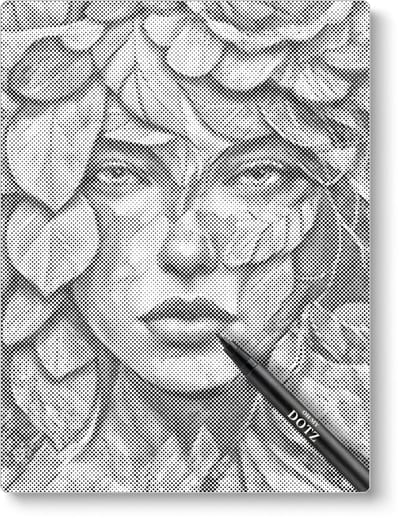 Botanische Vrouw | Dot painting | 40x50cm | Dot painting | Oh My Dotz | Dots stippen | Diamond painting & Schilderen op nummer alternatief | Happy hobby