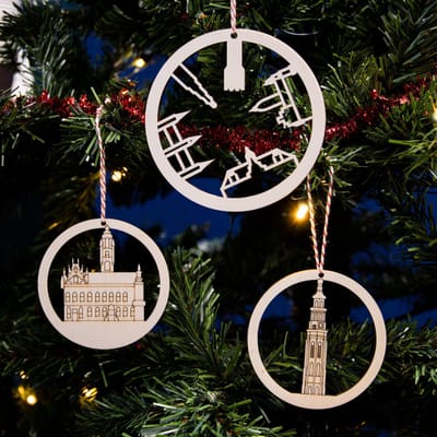Kerstballen Middelburg Jouw Favoriete Stad in de Kerstboom City Shapes