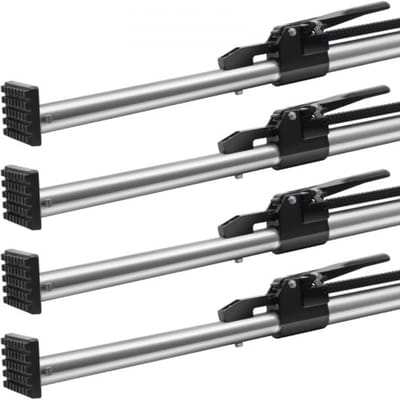 VEVOR Cargo Bar Support Bar, verstelbaar van 2260 tot 2642 mm, stalen ladingstabilisatiestang met een capaciteit van 140 kg, laadbakbalk voor aanhangwagens en opleggers (4-pack)