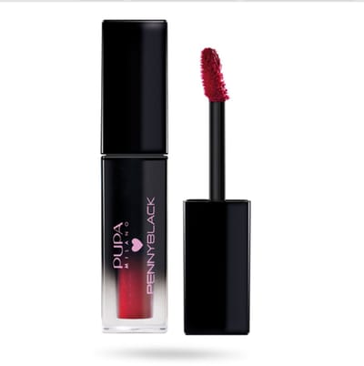 PUPA Milano Pennyblack, Rood, Glimmering Red, 1 kleuren, Verzachtend, Satijn, Shimmer, Fles