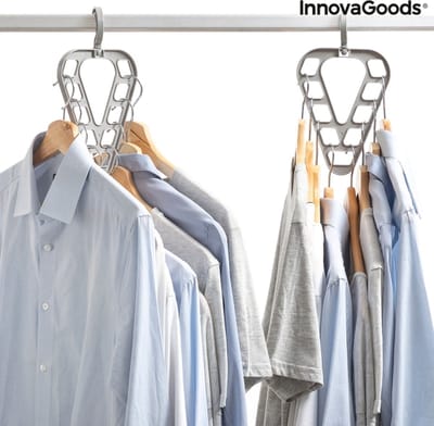 ORGANIZERSET VOOR KLEERHANGERS ORZER 2 STUKS - Organizer kleding - Organizer kledingkast hang vakken - Organizer kast