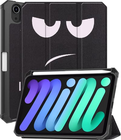 Hoesje - Geschikt voor Apple iPad Mini 7 (2024) - 8.3 inch - 7e Generatie - Dun & Stevig - Trifold Bookcase - Hard Cover Case - Met Uitsparing Geschikt voor Apple Pencil - Hardcover Book - Tablet Hoes - Don't Touch Me