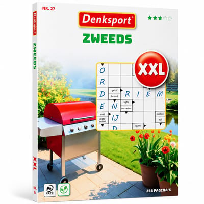 Denksport XXL Vakantieboek - Puzzelboek - Zweeds - 256 Pagina's