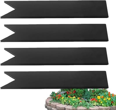 Metalen Tuinrand - Landschapsrand - Gazon Afscheiden - Robuust Gelegeerd Staal - 4 Stuks 27cm