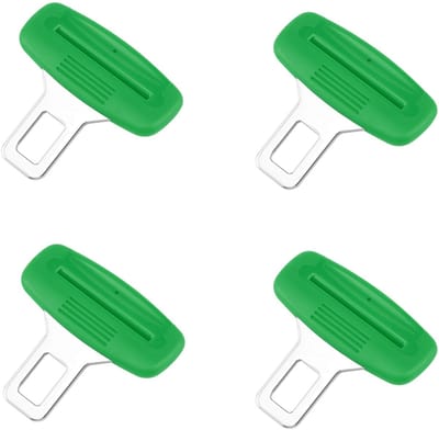 Gordelalarm Pieper Stopper - Set van 4 - Voor Bagage - Alarmstopper - Gordel Clip - Gordel Alarm Stopper - groente