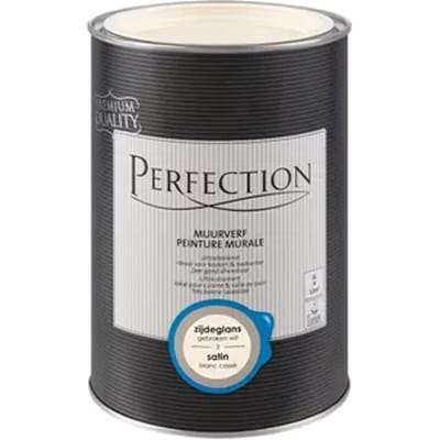 Perfection Ultradekkend Muurverf - Zijdeglans - Gebroken Wit - 1l