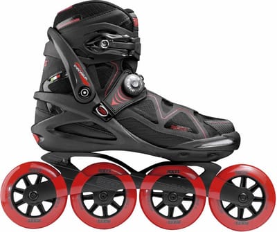 Roces - Gymnasium M 2.0 90 TIF - Skeelers - Heren - Zwart/Rood - Comfort Performance Fitness Skate - Maat 39