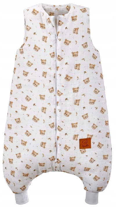 Babyslaapzak Muslin met Poten Teddy Beer 18-36 Maanden 2.5 Tog