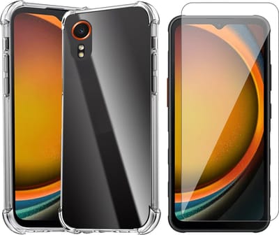 Hoesje geschikt voor Samsung Galaxy Xcover 7 - Screenprotector Glas - Shockproof Transparant
