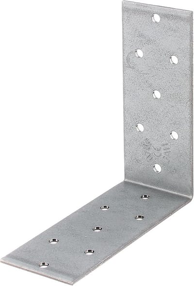 Set van 6 Hoekverbinders Verzinkt 100x60x60 mm voor Sterke Houtverbindingen