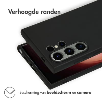 imoshion Hoesje - Geschikt voor Samsung Galaxy S24 Ultra - Color Backcover - Zwart