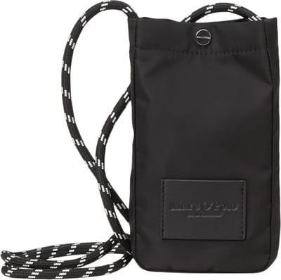 Marc O'Polo Telefoontasje Schoudertas Evyn Cellphone Bag Black Zwart