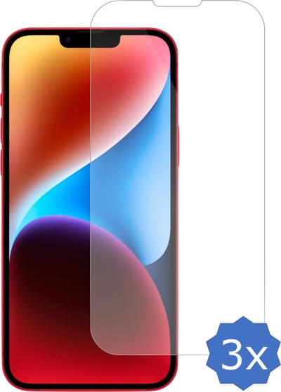 3x Geschikt voor iPhone 14 Screenprotector - Beschermglas Screen Protector 9H Glas