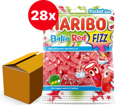 Haribo Balla Balla Red Fizz - 28 x 70gr