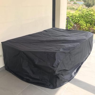 Terrasmeubelhoes Vierkant - Tuinmeubelhoes - Meubels Beschermen - Waterdicht Winddicht - 250x250x90cm - Zwart