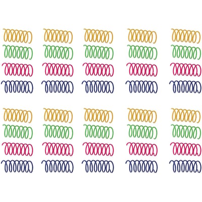 40 pcs Jouets Ressort pour Chat Résistance aux Morsures Interactif Ressorts Colorés Jouet pour Chat pour Animaux de Compagnie Chats beige