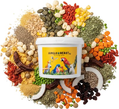Jungle Beast | medium papegaaienvoeding | WILDERNIS | mix met natuurlijke verrijking