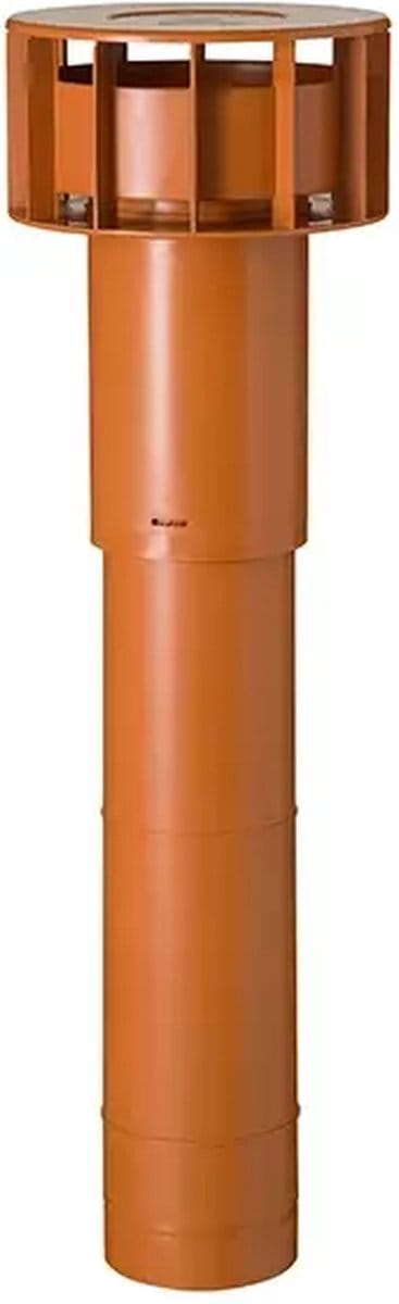 Ubbink Multivent dakdoorvoer Ø 131mm terracotta 270m³/h - lengte 750mm