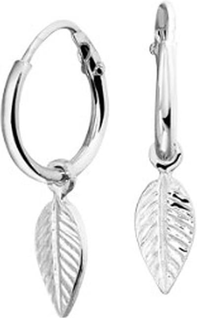 YO&NO - Oorbellen - Zilver - Oorringen - Veer - Sieraden Vrouw - Gerhodineerd - Zilver 925