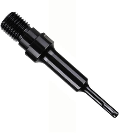 SDS-Plus Adapter - Kernboorverlenging Booradapter - Boren in Steen - 1 1/4 inch UNC Schroefdraad - 190 mm Lengte - Zwart
