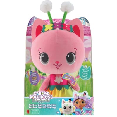 Gabby's Poppenhuis Fairylandia  Kitty Fairy Light  Up Plush (30 Cm)