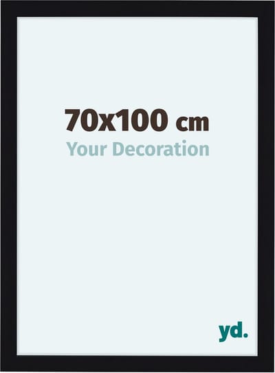 Your Decoration - Fotolijst 70x100 cm - MDF - Zwart Hoogglans - Como