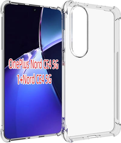 MobyDefend Hoesje - Geschikt voor OnePlus Nord CE 4 - Transparante Shockproof TPU Backcover - Verstevigde Hoeken - Volledig Doorzichtig