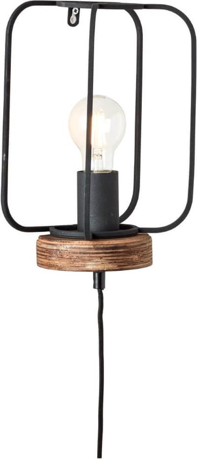 Brilliant Lamp Glasini vloerlamp 5 lampen mat zwart/zwart gerookt glas 5x C35, E14, 25 W