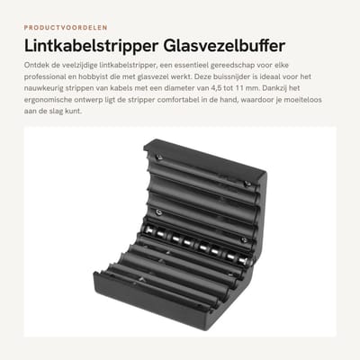 Dailygoods- Lintkabelstripper 4,5-11 mm - Buissnijder - Zwart - Legering/ABS - Compact - Lichtgewicht 67g