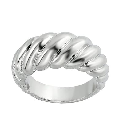 Behave - Ring - Glanzend Zilverkleurige Ring | Tijdloos & Stijlvol | Nikkelvrij