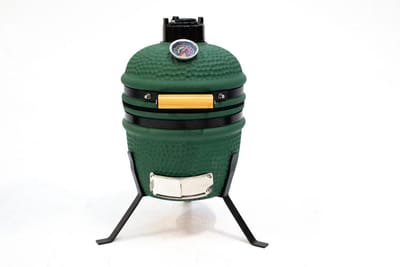 Own grill keramische kamado barbecue 13 inch Mini groen V2
