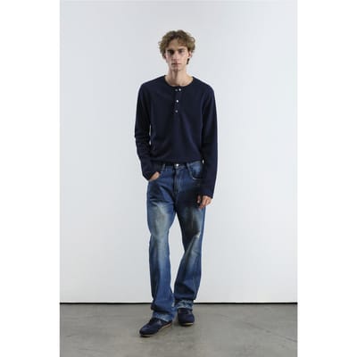 Langemouw Blouse Shirt met Knopen