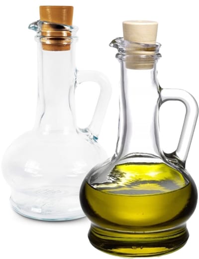 2x Glazen Karaffen voor Olie of Azijn 260ml - Stijlvol en Praktisch