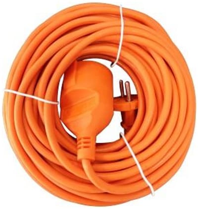 Plastrol Tuinverlengkabel Oranje - 30 meter - PVC - 2x1mm² - H05VV-F2 - Niet Geaard