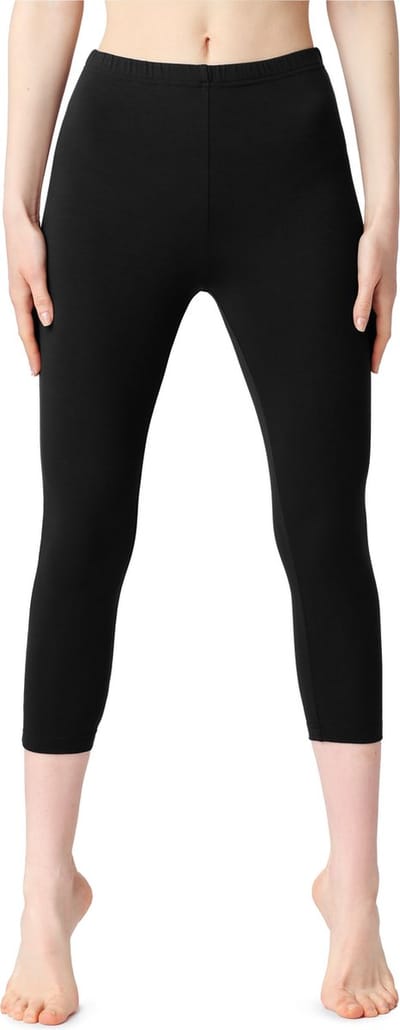 Bellivalini Dames Leggings - Sport - Vrijetijdsbroek - Katoen - ¾ Lang - Zwart - XS - BLV-BLV50-199-LE