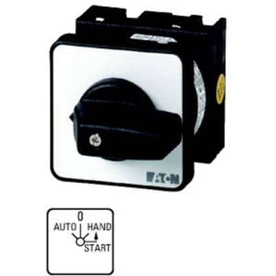 Eaton 069304 T0-2-15907/EZ Omschakelaar Voor frontbevestiging Knevel Zwart 1 x 45 ° 1 stuk(s) Piece