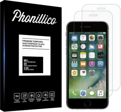 Screenprotector voor iPhone 8 Plus - 2 stuks Beschermglas van glas Transparante glazen schermbeschermfolie