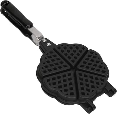 Wafelpan - Apparaat voor wafels - Lekkere wafels maken - Innovatief ontwerp - 15 cm breed - Zwart