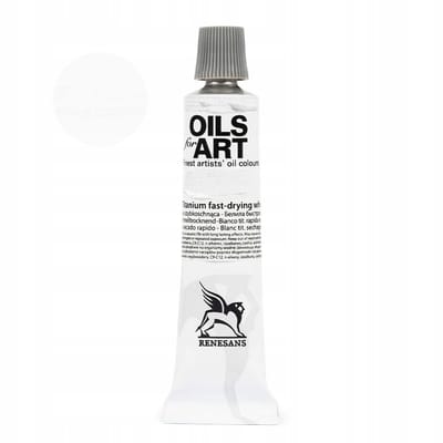 Olieverf Olej voor Kunst 20ml - Titaanwit