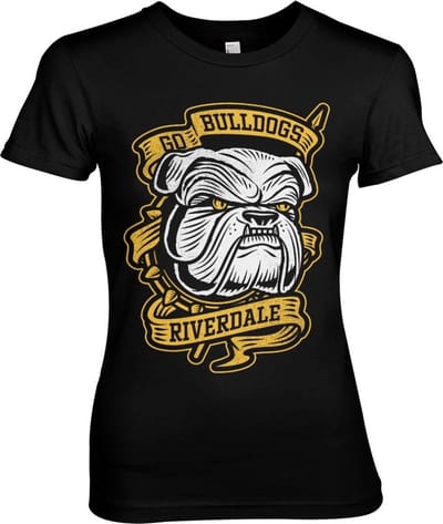 Riverdale Go Bulldogs Girly Tee dames-T-shirt zwart