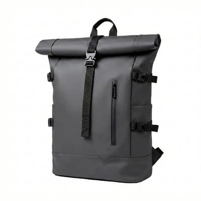 Somstyle Rolltop Rugzak - 25L - Rugtas - Reistas met Laptopvak - Grijs