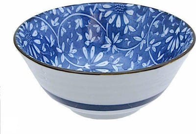 The Oriental Shop Bekers Tayo Schaal blauw/Wit 15x6.8cm