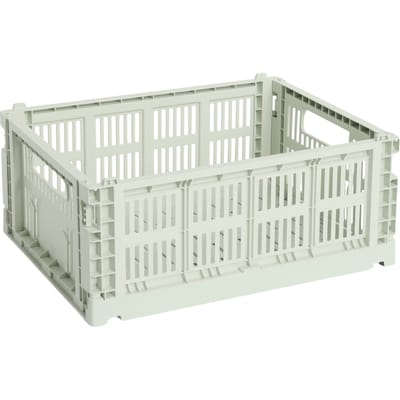 HAY Colour Crate Vouwkrat M recycled - mint
