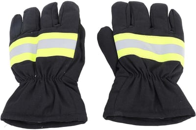 Dailygoods- Brandweerhandschoenen Vlamvertragend - Veiligheidswerkhandschoenen - Hittebestendig - Beschermende Uitrusting - 27 Cm Lengte - Comfortabele Pasvorm - Veiligheidshandschoenen