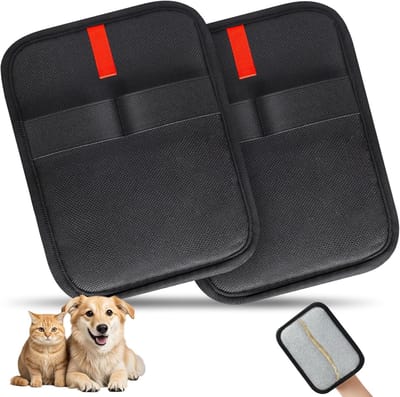 Herbruikbare Dierenhaar Verwijderhandschoen – Zwart – Wasbaar & Comfortabel – Voor Katten, Honden, Meubels & Kleding