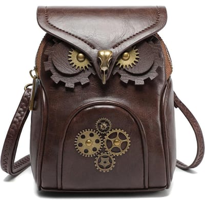 Creatieve Kleine Schoudertas Crossbody met een Retro Europese en Amerikaanse Stijl voor Dames gray